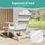 Chaise Adirondack avec repose-pieds rétractable, chaise pliante résistante aux intempéries avec support pour gobelets-144279302