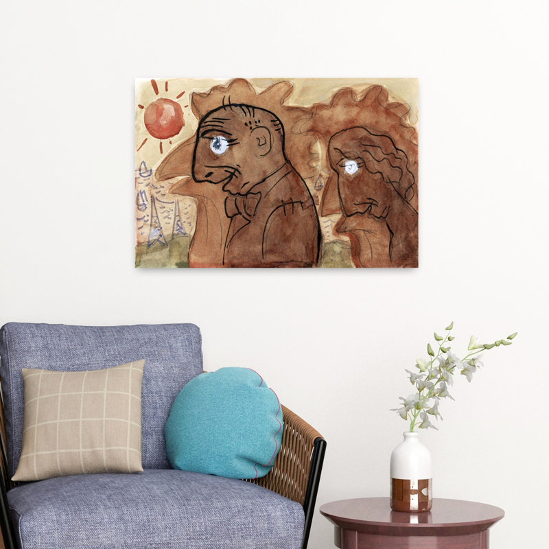 Art contemporain Portrait contemporain, H 16 po x l 24 po