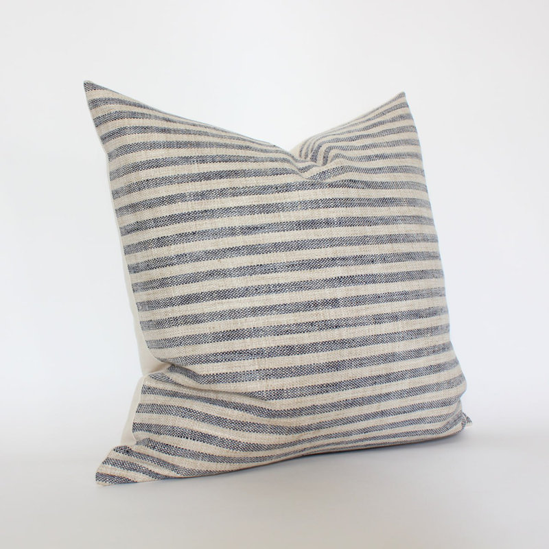 Blue Stripe Pillow Cover