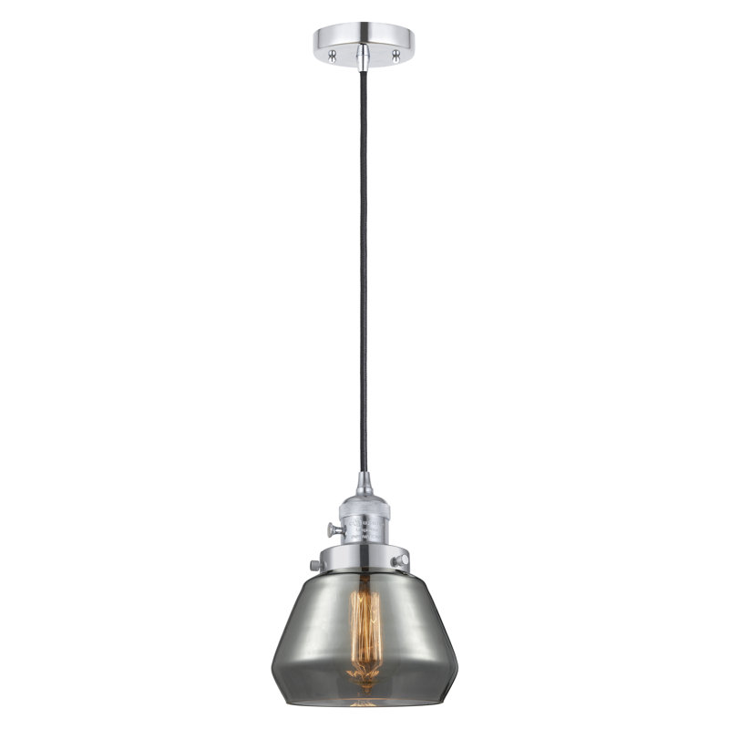 Franklin Restoration - Elim - Mini-luminaire suspendu à cordon de 7 po - Interrupteur marche / arrêt - Ampoule DEL