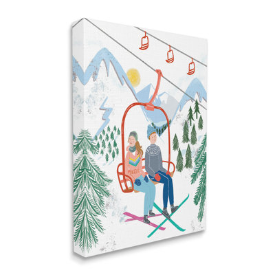«Winter Ski Lift Friends» par Jo Reid