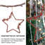 Ensemble de 2 ornements en forme de guirlande de Noël en forme d'étoile et de couronne