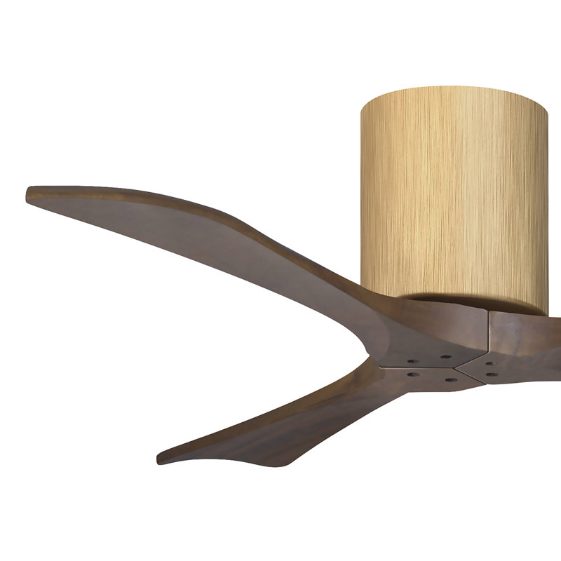 Ventilateur de plafond à 3 pales Olivier, Ton noyer, Érable clair, 42"
