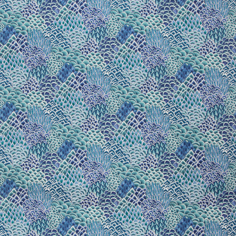 Grand Bazaar Katibi 100% Cotton Fabric, Turquoise