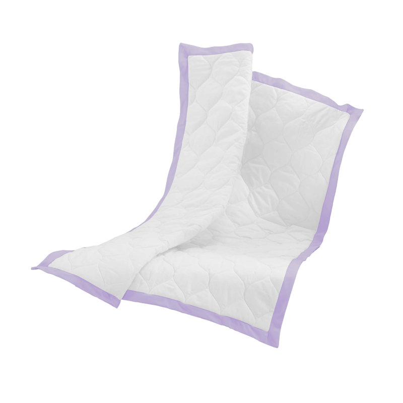 Jupe de lit de bébé comforter, Lavande