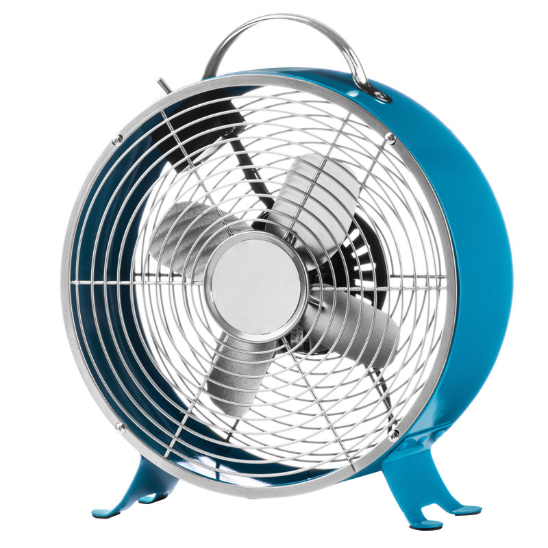 Retro Table Fan, Blue