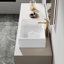 Dublin 510mm x 310mm White Rectangular Countertop Basin Bathroom Sink with Overflow