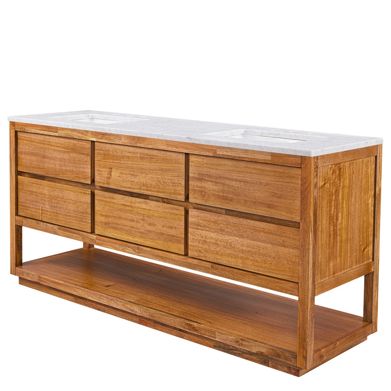 72'' W Double Vanity, Mangowood