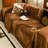 Chenille Box Cushion Sofa Slipcover-1378923583