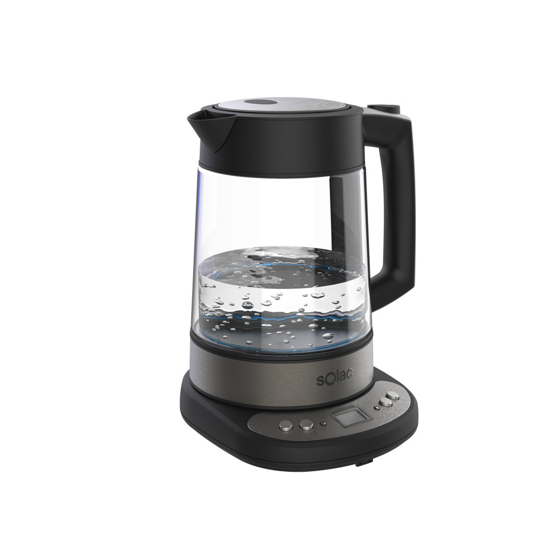 Solac Aroa 1.7 Quarts Stainless Steel Electric Tea Kettle Solac