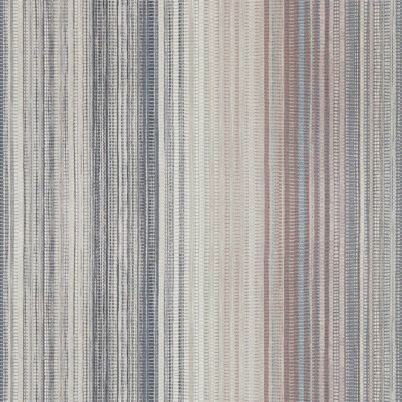 Spectro Stripe Wallpaper, Steel/Blush