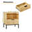 Arlen Modern Bedside Table with Charging Station & Glass Top â€“ 1-Drawer Nightstand,2Pcs-83597252-83597255