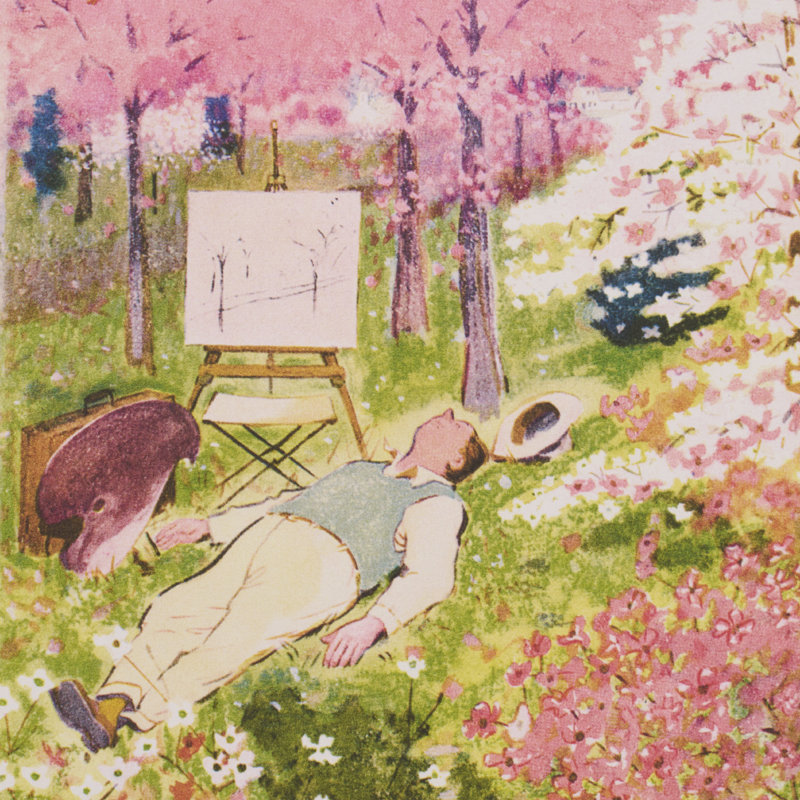 Schumacher x The New Yorker Seasonal Covers Wallpaper