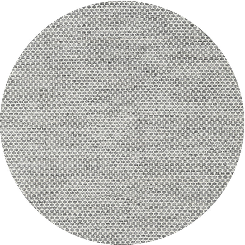 Tapis gris zone contemporaine Shutesbury, Rond 8 pi x 8 pi