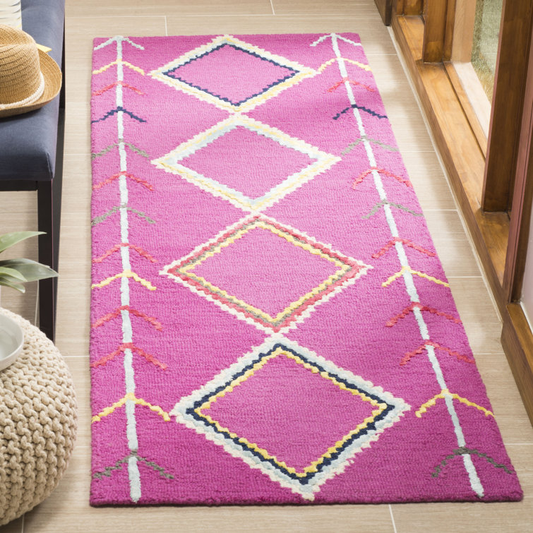 Derose Hand Tufted Wool Geometric Rug