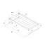 Base de lit plateforme en métal Avey