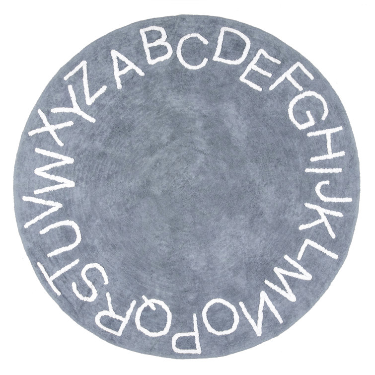 Alphabet SpinCleanhable Rug