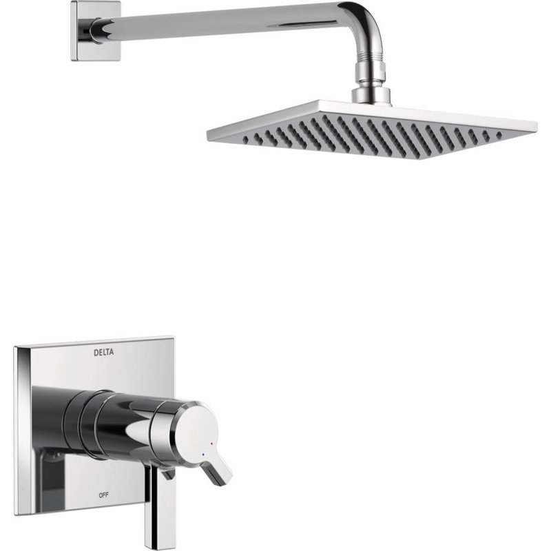 Pivotal 17T Series TempAssure Dual-Function Shower Faucet Set, H20kinetic Shower Handle Trim Kit, Chrome