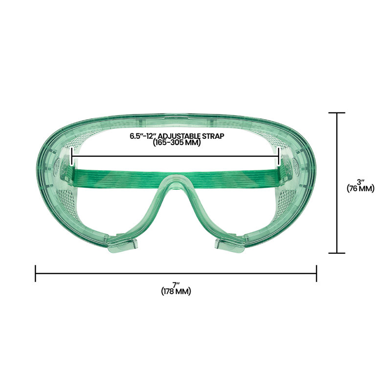 Lunettes de éclaboussures chimiques