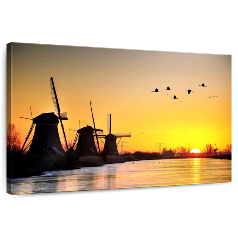 Alvord Sunrise Windmills, H 16 po x l 24 po