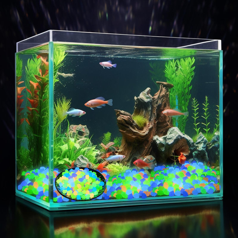 Veilleuse décorative d'aquarium 400PC, Purple