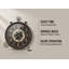 Grande horloge murale 30 po ronde, brune, transitionnelle | Idée cadeau