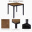 Ensemble de table de salle à manger 5 pièces à hauteur de comptoir avec 4 chaises, ensemble de table à manger en bois classique pour 4 personnes, ensemble de table de salle à manger pour 4 personnes Timeless Farmhouse