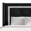 LIT DE RANGEMENT DE GRANDE PLATE-FORME WINGBACK RELEVÉ EN VELOURS NOIR-126672273-126672275