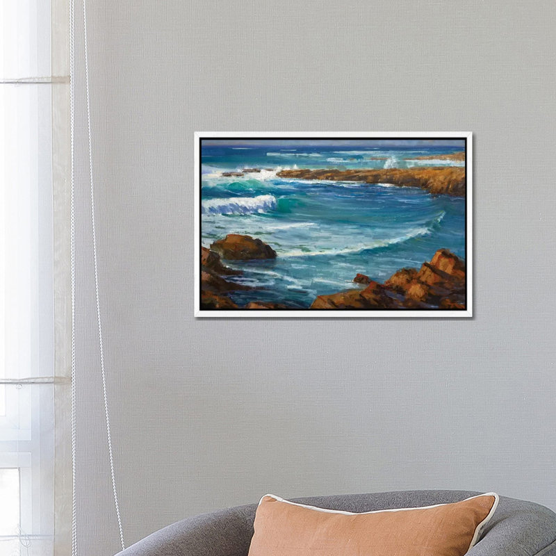 Venice Nights II by Christopher Clark - Floater Frame Print on Canvas, 66.04 cm H x 45.72 cm W, White Framed Canvas