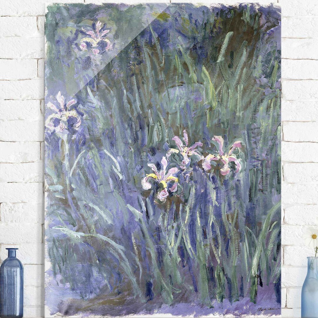 Glasbild Iris von Claude Monet