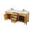 Rivers 72'' Double Bathroom Vanity with Marble Top-410728511