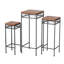 Ensemble de 3 tables gigognes en bois