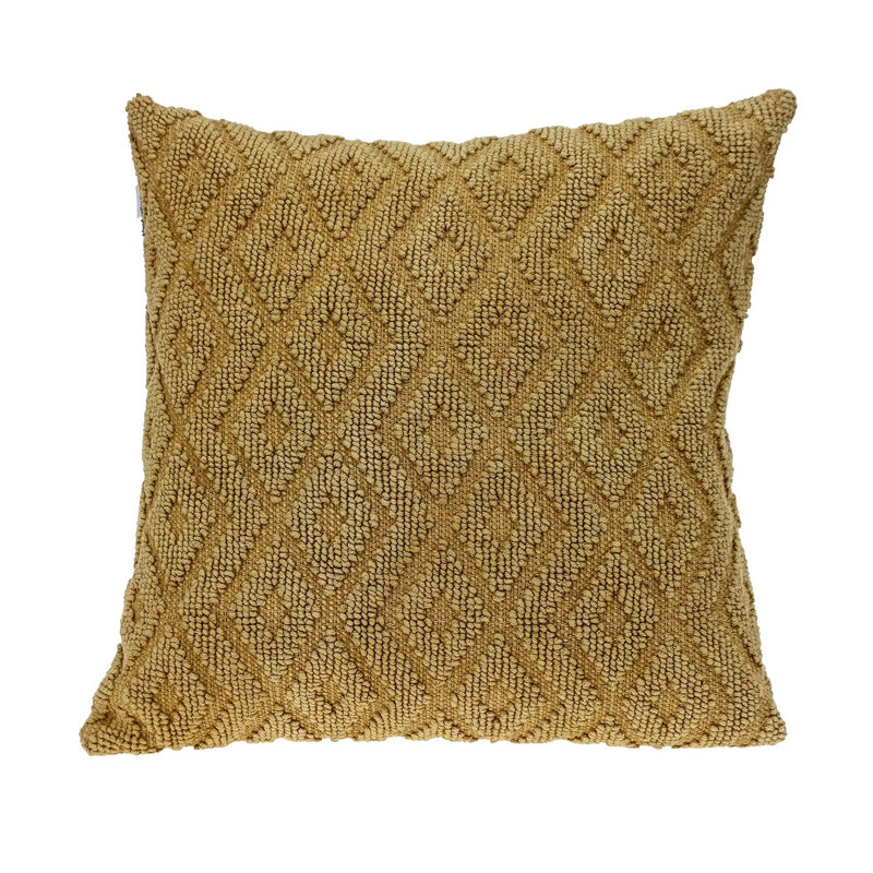 Coussin Jacquard, Jaune