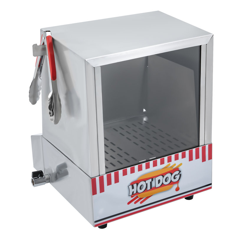 Cuiseur à vapeur pour hot-dogs en acier inoxydable 500W Ordway
