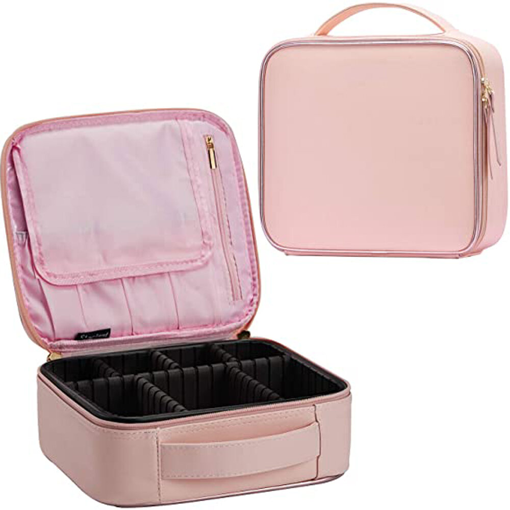  Makeup Bag ,Portable Travel Cosmetic Train Case