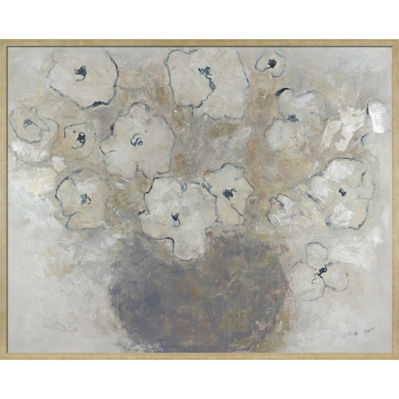 In Bloom Painting, Carmel Silver Framed