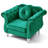 Hollywood Velvet Swivel Armchair-1524515539