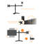 Symple Stuff Multi-Screen Desktop Mount