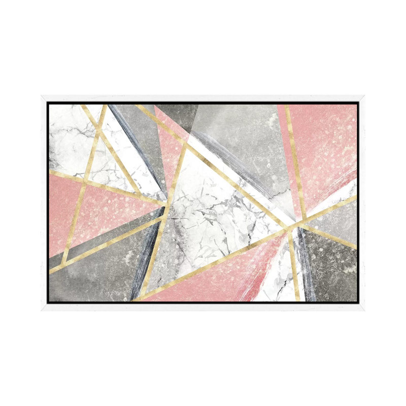 Goldie I by Isabelle Z - Print on Canvas, White Framed, 101.6 cm H x 66.04 cm W