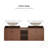 Soft Close Doors Bathroom Vanity With Small Storage Shelves