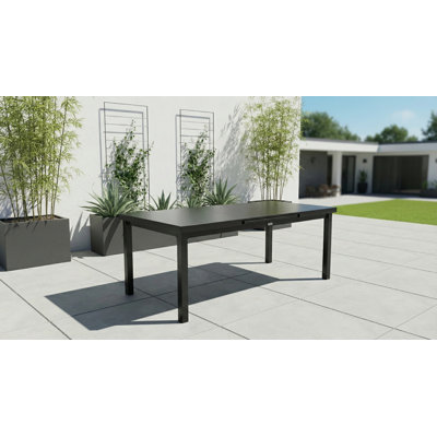 Jade Rectangular Extension Dining Table (39" X 71" To 95") -Black