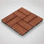 Dalles de terrasse emboîtables WPC, 25 pièces - Panneaux en bois rouge gaufré pour une installation facile et une durabilité accrue-136357294