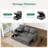 L-Shaped Sleeper Sectional Sofa with Storage-1469023185