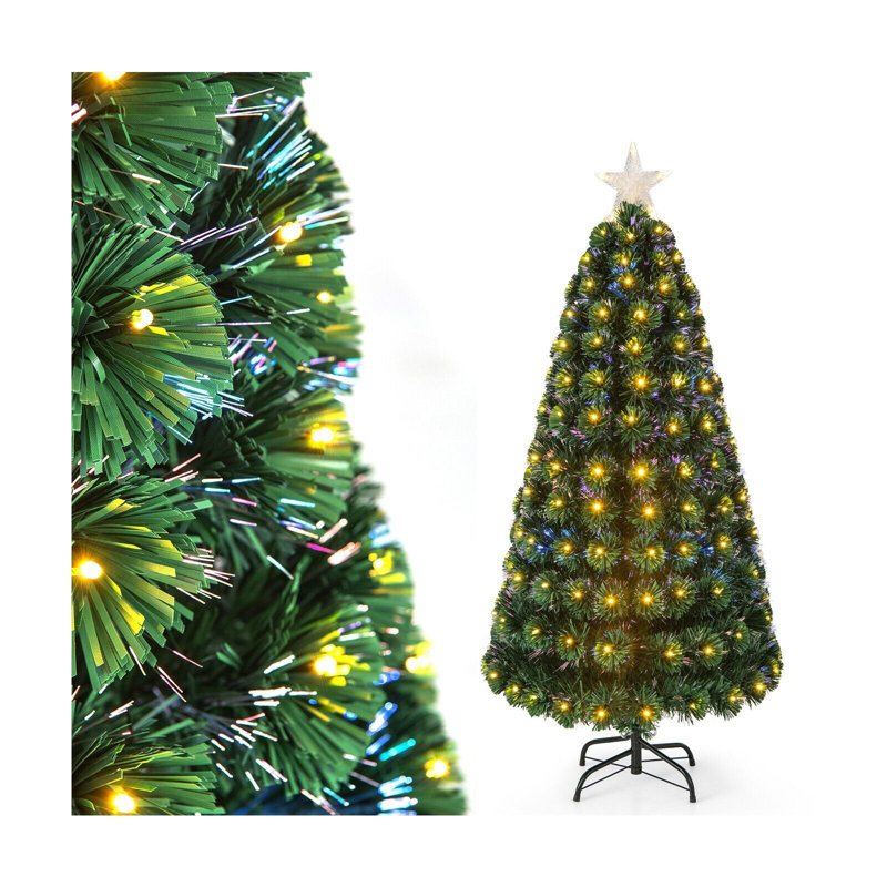 Lighted Artificial Christmas Tree, 180cm