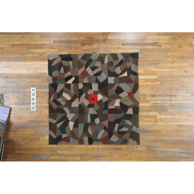 Wool Geometric Area Rug in Multicolored