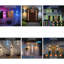 Lumières murales intelligentes pour l'extérieur, luminaires d'extérieur sans fil RGBCW 1400LM, réglable à deux têtes, Alexa et contrôle de l'application, étanche IP65, installation facile (paquet de 2)