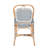 Mariyam Massapequa King Louis Back Rattan Side Chair Dining Chair