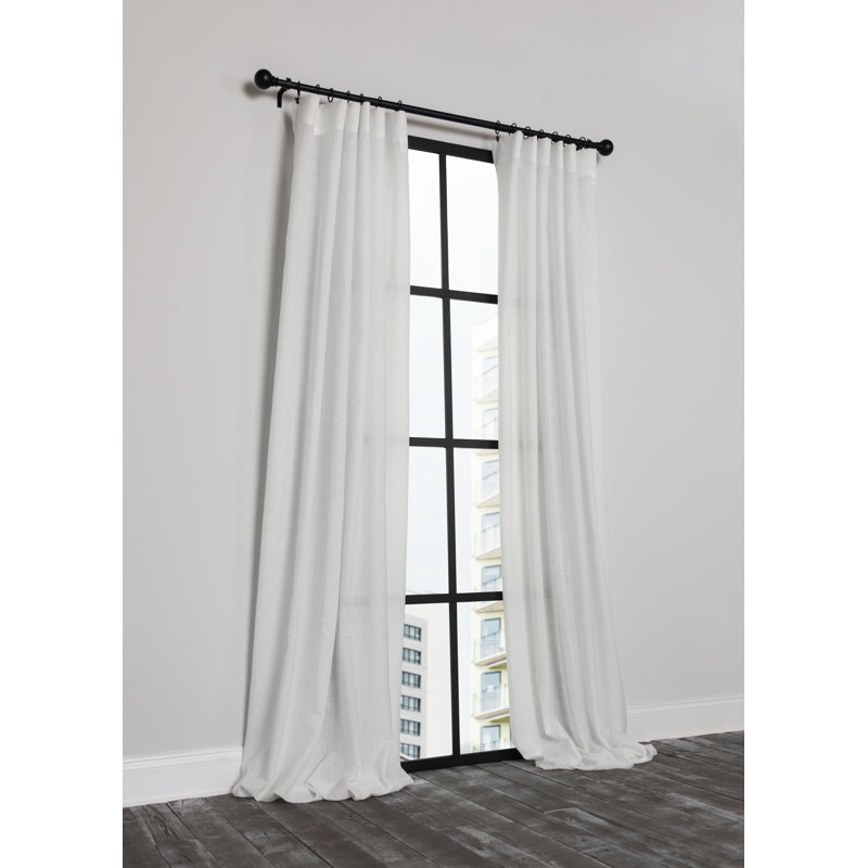 Semi Sheer Curtain Single Panel, 54" x 96"