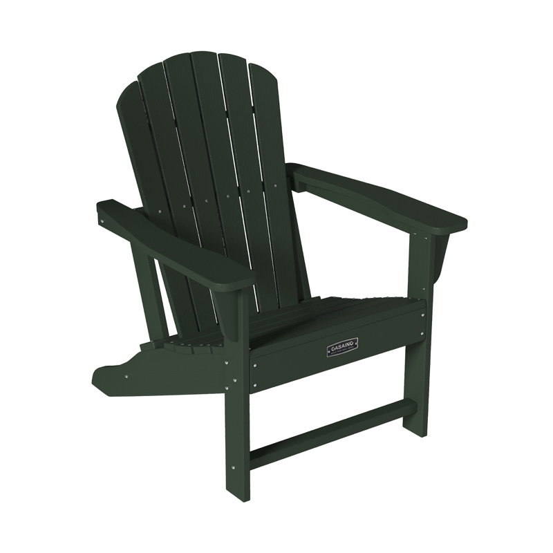 Chaise Adirondack pliante en PEHD pour l'extérieur, Vert