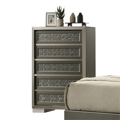 Commode de style contemporain avec 1 tiroir et 5 tiroirs
